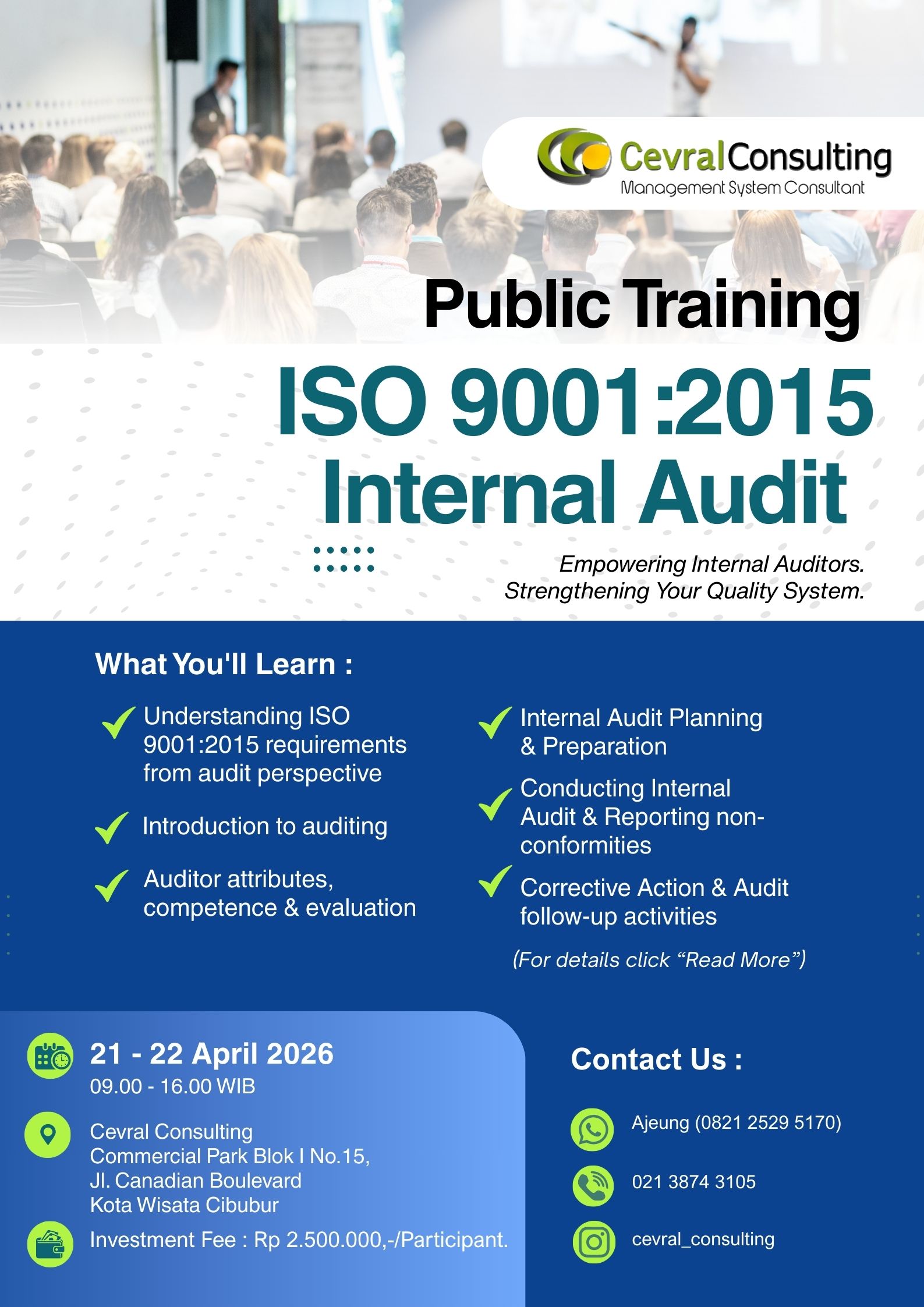 ISO 9001:2015 Internal Audit Training